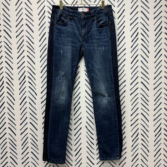 Cabi #3750 Tuxedo Straight Leg Jeans - 4 - Picture 2 of 5